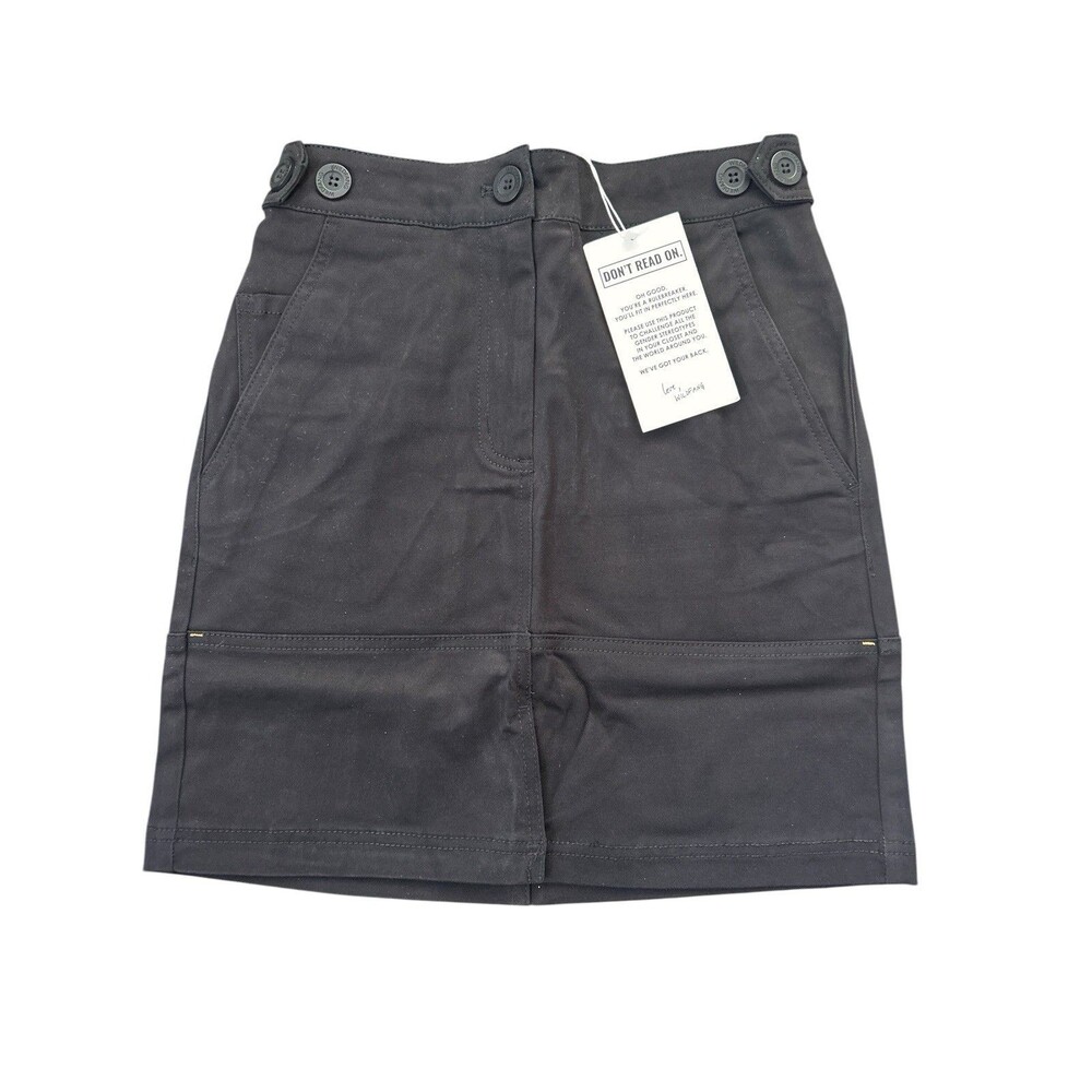 Wildfang The Essential Work Skirt NWT Black Utility XS Size Extra Small